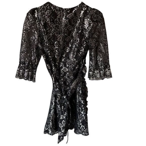 H&M x The Vampire's Wife Black Lace Mini Dress Size S Party Cocktail - Picture 5 of 7